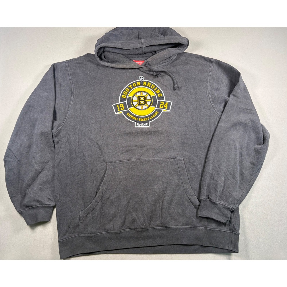Boston Bruins Reebok NHL Face Off Collection Hoodie Black 8591A Mens XL